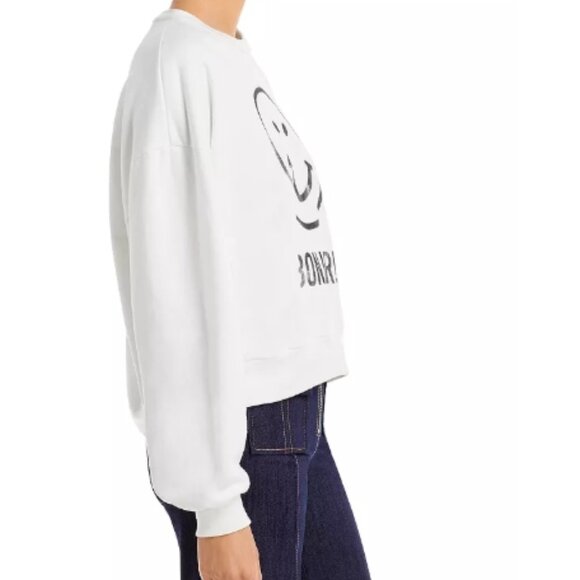 Cinq à Sept Bonjour Smiley Face Sweats à Sept Bonjour Smiley Face Sweatshirt - Picture 5 of 8